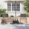 vidaXL - Tuinstoelen - 2 - st - met - kussens - poly - rattan - en - massief - hout - zwart