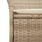vidaXL - Tuinstoelen - 2 - st - met - kussens - poly - rattan - en - massief - hout - beige