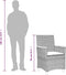 vidaXL - Tuinstoelen - 2 - st - met - kussens - poly - rattan - en - massief - hout - beige