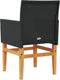 vidaXL - Tuinstoelen - 2 - st - met - kussens - poly - rattan - en - massief - hout - zwart
