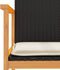vidaXL - Tuinstoelen - 2 - st - met - kussens - poly - rattan - en - massief - hout - zwart