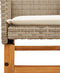 vidaXL - Tuinstoelen - 2 - st - met - kussens - poly - rattan - en - massief - hout - beige