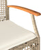 vidaXL - Tuinstoelen - 2 - st - met - kussens - poly - rattan - en - acaciahout - beige
