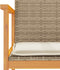 vidaXL - Tuinstoelen - 2 - st - met - kussens - poly - rattan - en - massief - hout - beige