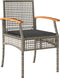 vidaXL - Tuinstoelen - 2 - st - met - kussens - poly - rattan - en - acaciahout - grijs
