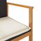 vidaXL - Tuinstoelen - 2 - st - met - kussens - poly - rattan - en - massief - hout - zwart