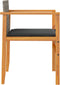 vidaXL - Tuinstoelen - 2 - st - met - kussens - poly - rattan - en - massief - hout - grijs