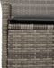 vidaXL - Tuinstoelen - 2 - st - met - kussens - poly - rattan - en - massief - hout - grijs