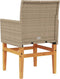 vidaXL - Tuinstoelen - 2 - st - met - kussens - poly - rattan - en - massief - hout - beige