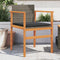 vidaXL - Tuinstoelen - 2 - st - met - kussens - poly - rattan - en - massief - hout - grijs
