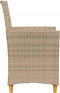 vidaXL - Tuinstoelen - 2 - st - met - kussens - poly - rattan - en - massief - hout - beige