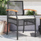 vidaXL - Tuinstoelen - 2 - st - met - kussens - poly - rattan - en - acaciahout - zwart