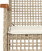 vidaXL - Tuinstoelen - 2 - st - met - kussens - poly - rattan - en - acaciahout - beige