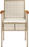 vidaXL - Tuinstoelen - 2 - st - met - kussens - poly - rattan - en - acaciahout - beige