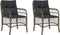 vidaXL - Tuinstoelen - 2 - st - met - kussens - poly - rattan - grijs
