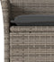 vidaXL - Tuinstoelen - 2 - st - met - kussens - poly - rattan - grijs