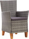 vidaXL - Tuinstoelen - 2 - st - met - kussens - poly - rattan - grijs