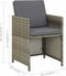 vidaXL - Tuinstoelen - 2 - st - met - kussens - poly - rattan - grijs