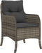 vidaXL - Tuinstoelen - 2 - st - met - kussens - poly - rattan - grijs