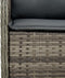 vidaXL - Tuinstoelen - 2 - st - met - kussens - poly - rattan - grijs