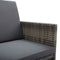 vidaXL - Tuinstoelen - 2 - st - met - kussens - poly - rattan - grijs