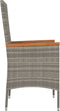 vidaXL - Tuinstoelen - 2 - st - met - kussens - poly - rattan - grijs