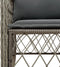 vidaXL - Tuinstoelen - 2 - st - met - kussens - poly - rattan - grijs