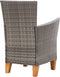 vidaXL - Tuinstoelen - 2 - st - met - kussens - poly - rattan - grijs