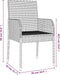 vidaXL - Tuinstoelen - 2 - st - met - kussens - poly - rattan - grijs