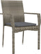vidaXL - Tuinstoelen - 2 - st - met - kussens - poly - rattan - grijs