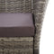 vidaXL - Tuinstoelen - 2 - st - met - kussens - poly - rattan - grijs