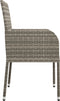 vidaXL - Tuinstoelen - 2 - st - met - kussens - poly - rattan - grijs