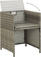 vidaXL - Tuinstoelen - 2 - st - met - kussens - poly - rattan - grijs