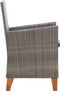 vidaXL - Tuinstoelen - 2 - st - met - kussens - poly - rattan - grijs
