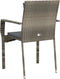 vidaXL - Tuinstoelen - 2 - st - met - kussens - poly - rattan - grijs