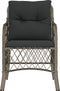 vidaXL - Tuinstoelen - 2 - st - met - kussens - poly - rattan - grijs