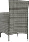 vidaXL - Tuinstoelen - 2 - st - met - kussens - poly - rattan - grijs