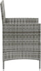 vidaXL - Tuinstoelen - 2 - st - met - kussens - poly - rattan - grijs