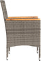 vidaXL - Tuinstoelen - 2 - st - met - kussens - poly - rattan - grijs