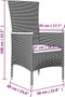 vidaXL - Tuinstoelen - 2 - st - met - kussens - poly - rattan - grijs