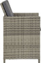 vidaXL - Tuinstoelen - 2 - st - met - kussens - poly - rattan - grijs
