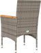 vidaXL - Tuinstoelen - 2 - st - met - kussens - poly - rattan - grijs