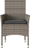 vidaXL - Tuinstoelen - 2 - st - met - kussens - poly - rattan - grijs