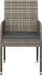 vidaXL - Tuinstoelen - 2 - st - met - kussens - poly - rattan - grijs