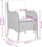 vidaXL - Tuinstoelen - 2 - st - met - kussens - poly - rattan - grijs