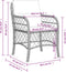 vidaXL - Tuinstoelen - 2 - st - met - kussens - poly - rattan - grijs