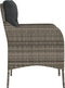 vidaXL - Tuinstoelen - 2 - st - met - kussens - poly - rattan - grijs