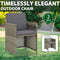 vidaXL - Tuinstoelen - 2 - st - met - kussens - poly - rattan - grijs