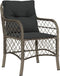 vidaXL - Tuinstoelen - 2 - st - met - kussens - poly - rattan - grijs