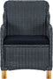 vidaXL - Tuinstoelen - 2 - st - met - kussens - poly - rattan - donkergrijs
